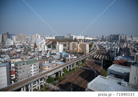 江東区亀戸辺りからの小岩方面風景 71990335