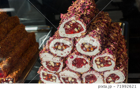 Traditional turkish delight  lokum candy 71992621