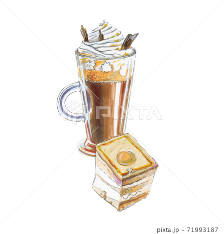 Coffee glace, banana pudding Coffee glace, banana pudding 71993187