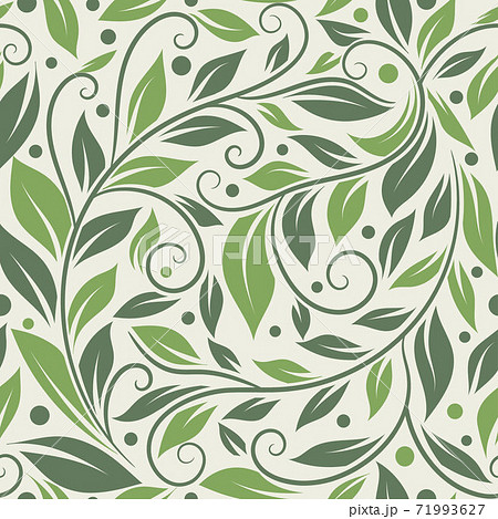 Green leaves seamless pattern. Green leaves seamless pattern. 71993627
