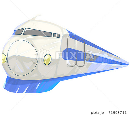 Series 0 Shinkansen Stock Illustration