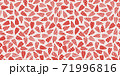 Abstract seamless pattern for Valentines day. Background with red and pink hearts. Cute hand-drawn simple illustration. Ornament for wrapping paper banner, postcard. Vector illustration about love. 71996816