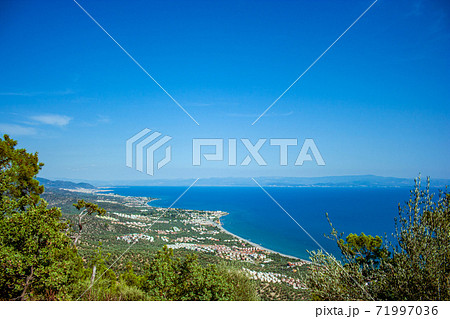 Green habitat at the National Park with lake and river in Kaz Mountain, Kaz Daglari, Mount Ida in the district of Edremit in Balikesir, Turkey Green habitat at the National Park with lake and river in Kaz Mountain, Kaz Daglari, Mount Ida in the district of Edremit in Balikesir, Turkey 71997036