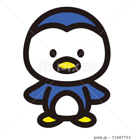 かわいいペンギンのキャラクターのイラスト素材