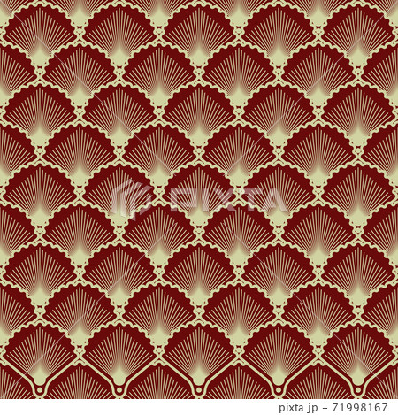 art deco shell background