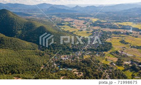 Top View Point of Pai district Mae Hong Son Thailand. Pai is a small town in northern Thailand Top View Point of Pai district Mae Hong Son Thailand. Pai is a small town in northern Thailand 71998675