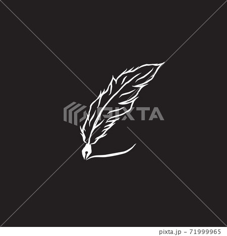 Classic feather pen logo design template Classic feather pen logo design template 71999965