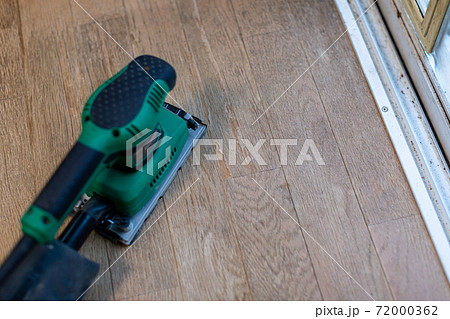 フローリングの傷み　リフォーム　サンダー 72000362