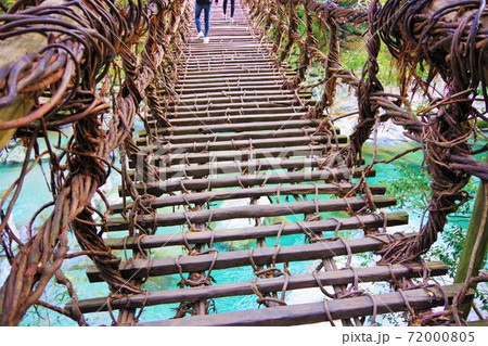 徳島県三好市　かずら橋 72000805