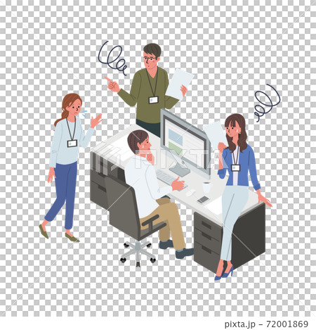 People having a meeting Scenery of a meeting Isometric illustration People having a meeting Scenery of a meeting Isometric illustration 72001869