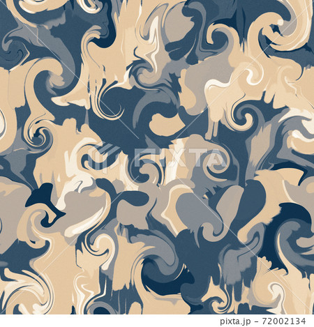 Abstract swirl brush strokes background. Seamless pattern. 72002134