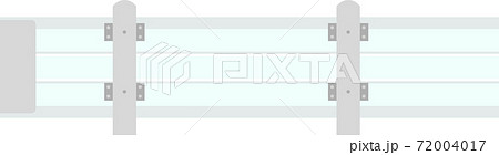 ガードレールのラインイラスト素材のイラスト素材