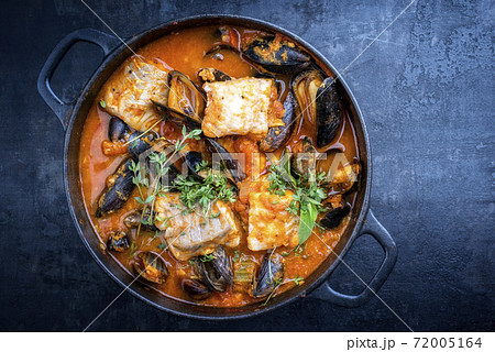 Traditional French Corsican fish stew with mussels Traditional French Corsican fish stew with mussels 72005164