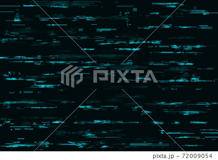 Blue glitch background with digital pixel noise 72009054
