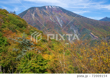 日光 男体山 明知平 駐車場付近からの紅葉景色 秋景色 日光 男体山 明知平 駐車場付近からの紅葉景色 秋景色 72009154
