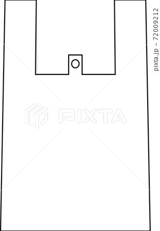 スーパーのレジ袋のイラストのイラスト素材