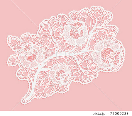 Delicate bouquet of roses on a pink background. Lace a single element. Delicate bouquet of roses on a pink background. Lace a single element. 72009283
