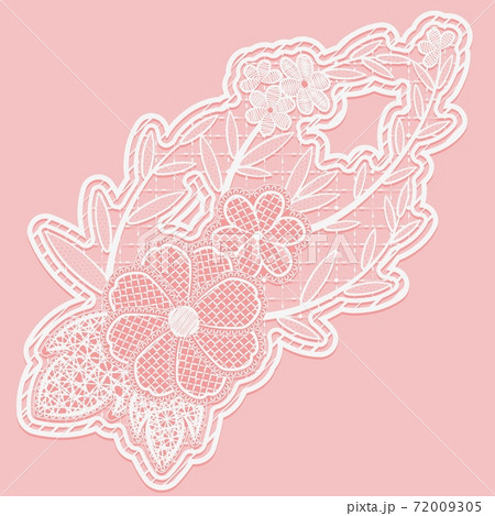 Lace flowers. Item of festive design. Lace flowers. Item of festive design. 72009305