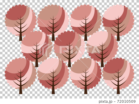 Cherry tree forest background illustration 72010509