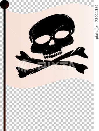 Illustration of the flag of the black mark such as simple 72011382