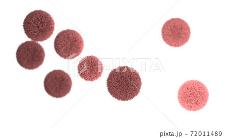 ホコリ、ウィルス　花粉　イメージCG 72011489