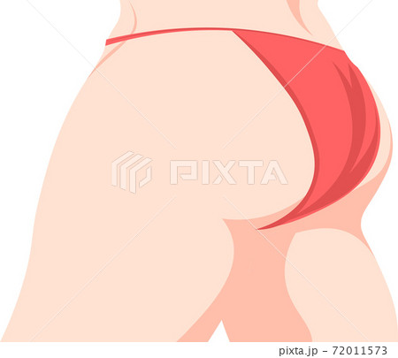 女性　ヒップアップ　ランジェリー　尻　2　イラスト 72011573