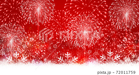 クリスマス　雪　冬　背景  72011759