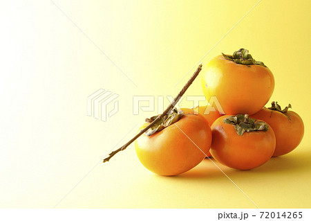 柿の実を積んだり転げ落ちたり。 72014265