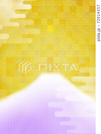 背景に金箔がある紫色の富士山のかわいい年賀状背景イラスト縦 コピースペース有り 背景に金箔がある紫色の富士山のかわいい年賀状背景イラスト縦 コピースペース有り 72014357