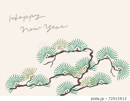 松の和風着物柄　年賀状 72015613