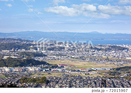 大分市街地と別府湾、国東半島の眺望 72015907