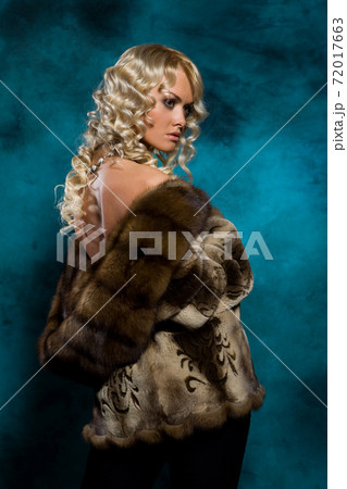 Young Woman In Fur Coat Young Woman In Fur Coat 72017663