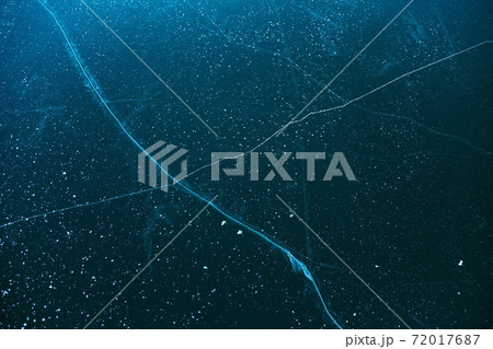 Blue Ice Texture Background with Crystal Surface 72017687