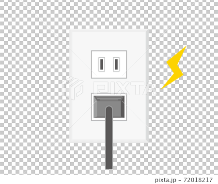 電源のベクターイラスト コンセント タップ 電気 アイコンのイラスト素材 7117