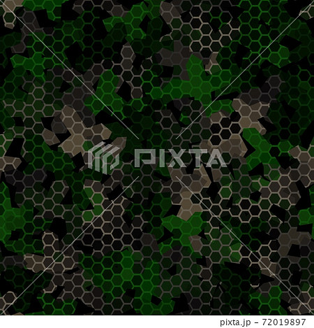 Texture military camouflage seamless pattern. Abstract army vector illustration Texture military camouflage seamless pattern. Abstract army vector illustration 72019897