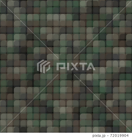 Abstract seamless pattern with khaki colored chaotic overlap circles on dark 72019904