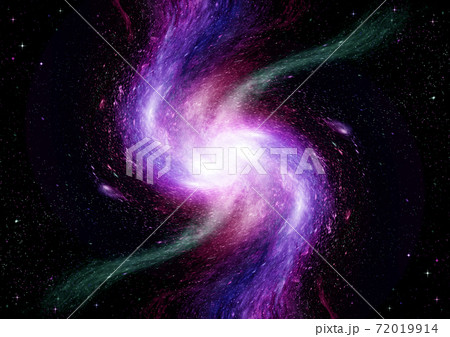 galaxy in a free space. 3D rendering 72019914