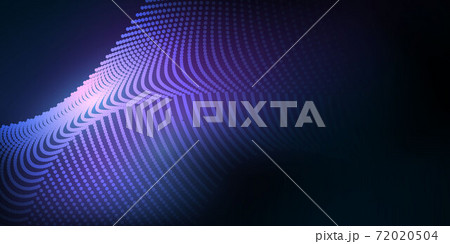 Abstract blue pattern and background poster with dynamic triangle. technology Particle Mist network Cyber security Vector illustration. 72020504