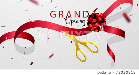Grand Opening Card with Red Ribbon Graphic by DG-Studio · Creative