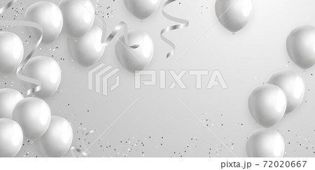 Celebration frame party banner with gray balloons background. Sale Vector illustration. Grand Opening Card luxury greeting rich. Celebration frame party banner with gray balloons background. Sale Vector illustration. Grand Opening Card luxury greeting rich. 72020667