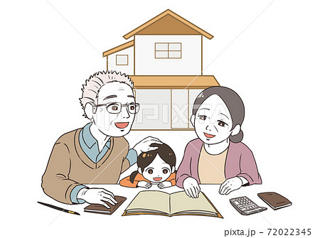 2階建てについて考える　老夫婦と孫 72022345