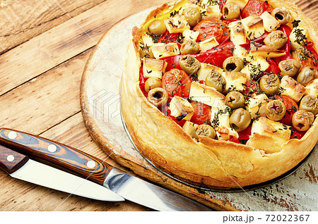 Homemade cheese and pepper pie Homemade cheese and pepper pie 72022367