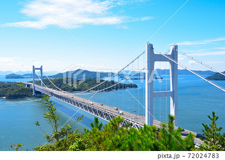 下津井瀬戸大橋　鷲羽山より 72024783