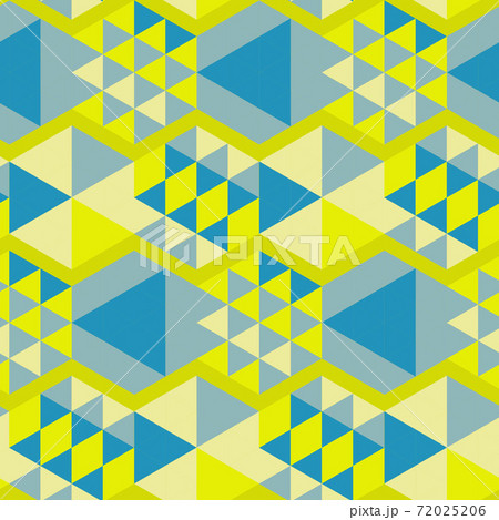 Seamless geometric pattern with the image of triangles, rhombuses, squares, stars. Vector design for web banner, business presentation, brand package, fabric, print, wallpaper 72025206