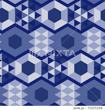 Seamless geometric pattern with the image of triangles, rhombuses, squares, stars. Vector design for web banner, business presentation, brand package, fabric, print, wallpaper 72025208