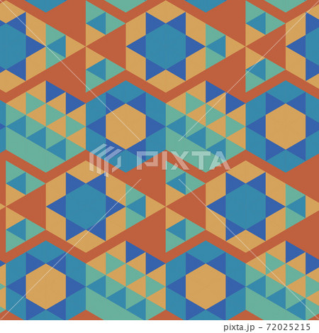 Seamless geometric pattern with the image of triangles, rhombuses, squares, stars. Vector design for web banner, business presentation, brand package, fabric, print, wallpaper Seamless geometric pattern with the image of triangles, rhombuses, squares, stars. Vector design for web banner, business presentation, brand package, fabric, print, wallpaper 72025215