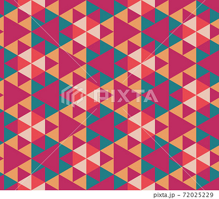 Seamless geometric pattern with the image of triangles, rhombuses, squares, stars. Vector design for web banner, business presentation, brand package, fabric, print, wallpaper 72025229
