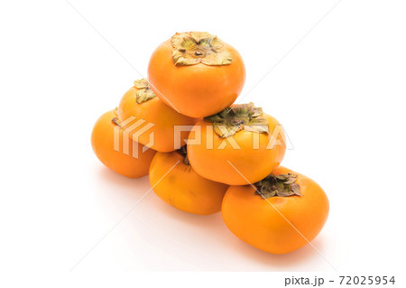 fresh persimmon on white background fresh persimmon on white background 72025954