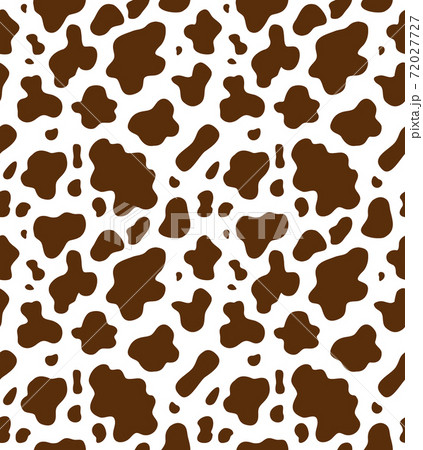 Vector seamless pattern of brown cow fur print Vector seamless pattern of brown cow fur print 72027727
