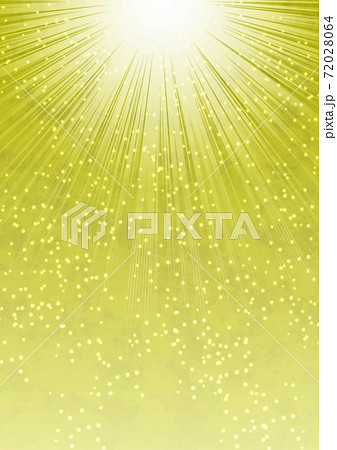 神々しい光を連想させる光と金色の背景イラストのイラスト素材